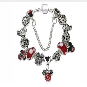 Mickey Mouse Charm Bracelet Minnie, Donald, Daisy